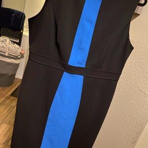 Tommy Hilfiger Black Dress with Blue Accent